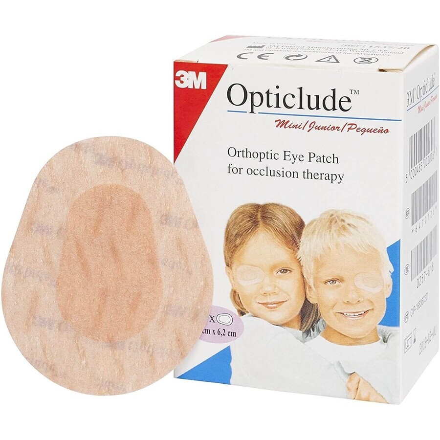 3M Futuro Opticlude Mini Junior Oculaire patch 5 x 6 cm, orthoptisch, voor de behandeling van strabisme 20 stuks