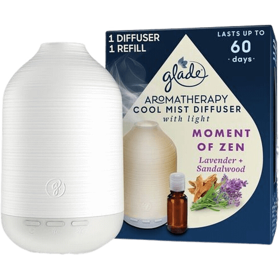 Glade aromatherapie diffuser en Cool Mist Moment of Zen navulling