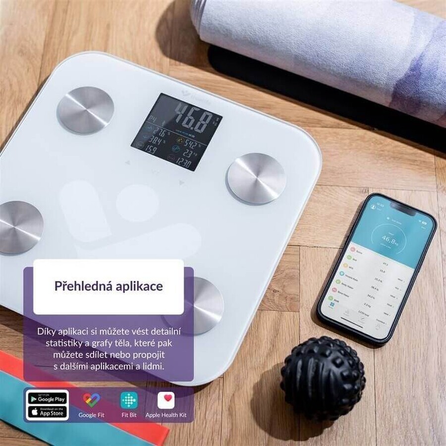 TrueLife FitScale W6 BT Bluetooth personenweegschaal