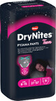 Huggies&#174; Dry Nites Grote Luiers voor Meisjes 27-57 kg, 9 stuks