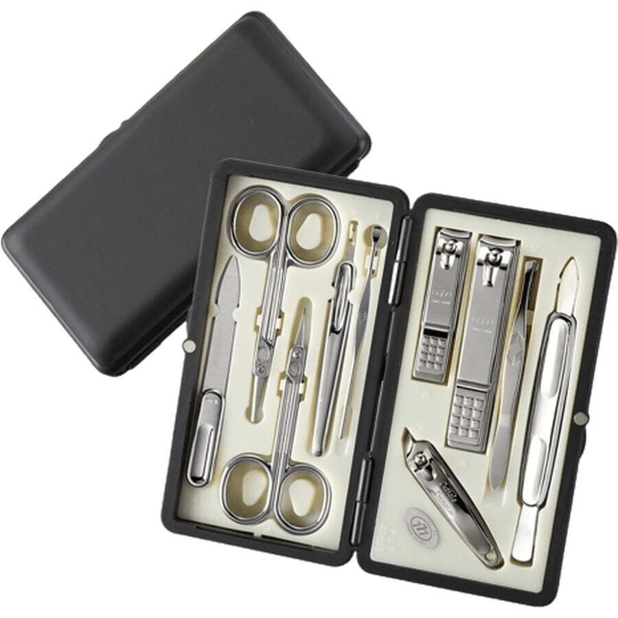 Manicureset Drie Zeven Corporaties Potlodendoos - 10 tools 10 stuks