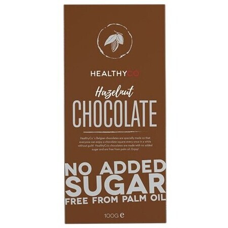 HealthyCO Melkchocolade met hazelnoten 100 g