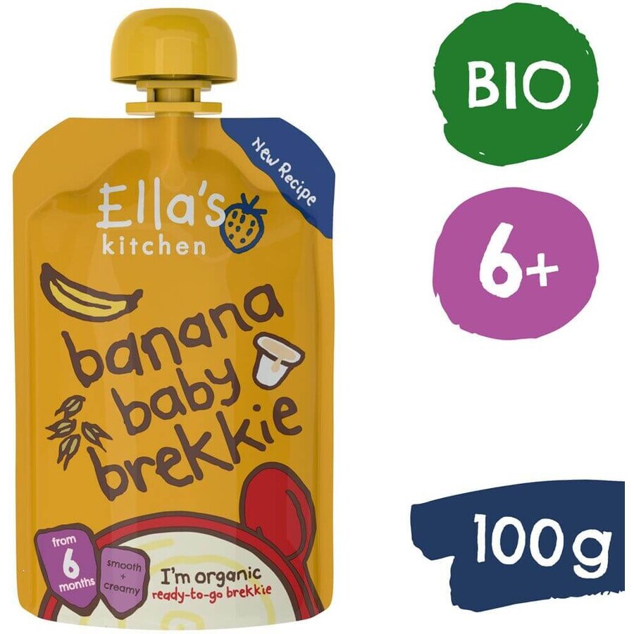 Ella's Kitchen Biologisch ontbijt met banaan en yoghurt 100 g