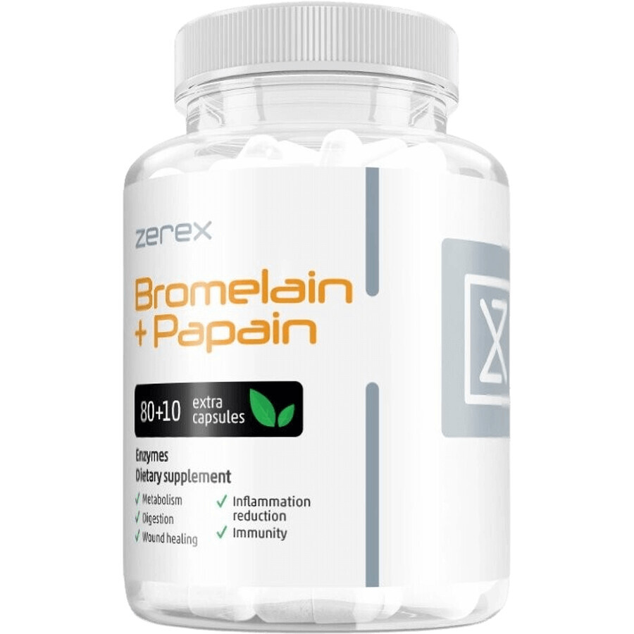 Zerex Bromelaïne + Papaïne - voor een betere spijsvertering 90 softgels