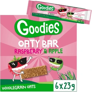 Goodies Haverrepen met frambozen en appel 6 x 23 g