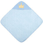 ROYAL BABY zachte handdoek met kap ROYAL BABY blauw, 85 x 85 cm