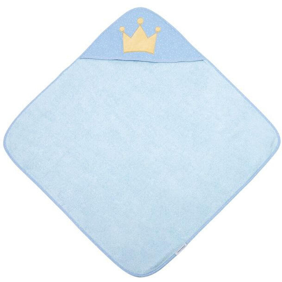 ROYAL BABY zachte handdoek met kap ROYAL BABY blauw, 85 x 85 cm