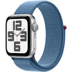 Apple Watch SE GPS 40mm Zilveren aluminium behuizing met winterblauwe sportlus