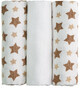 T-Tomi BIO Bamboe luiers, sterren beige 3 stuks