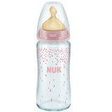 Flesfles met latex speen, 0-6 maanden, 240 ml, Nuk