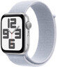 Apple Watch SE GPS 40mm Zilver Aluminium Behuizing met Sport Gesp Blauw Wolk