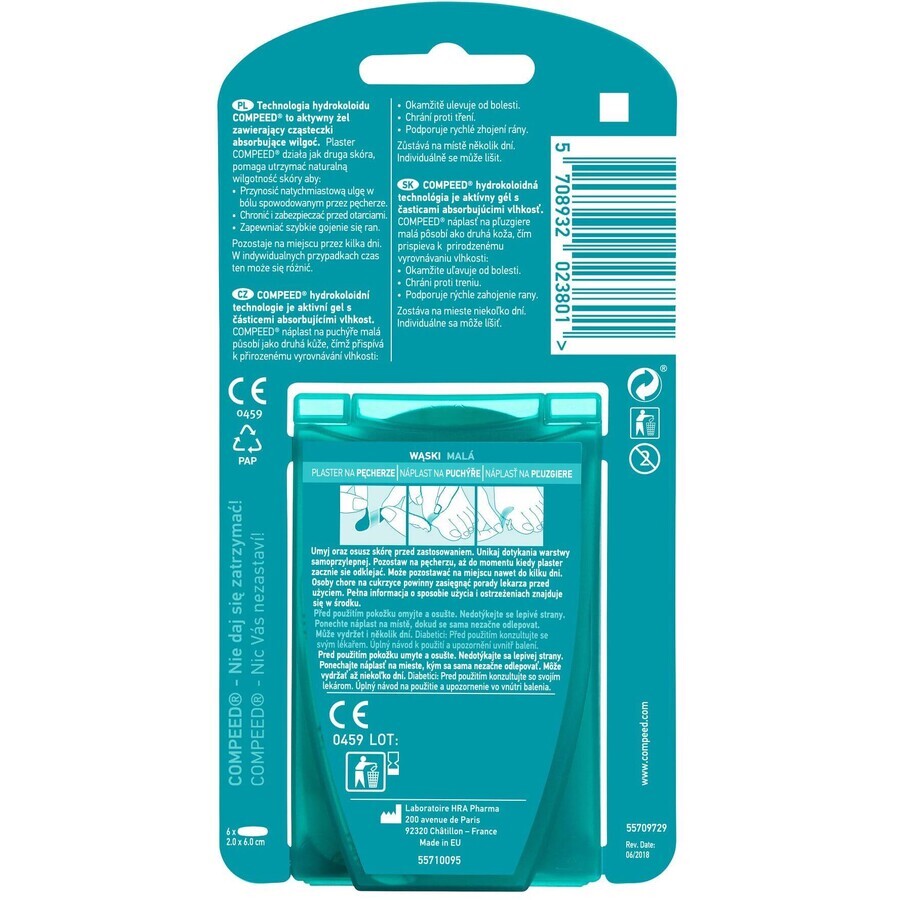 Compeed Plasture kleine blister 6 stuks