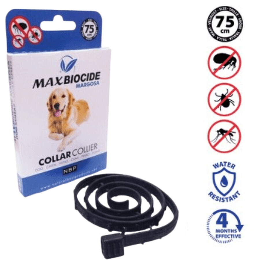 Max Biocide Margosa Halsband DOG, Halsband voor honden 75 cm