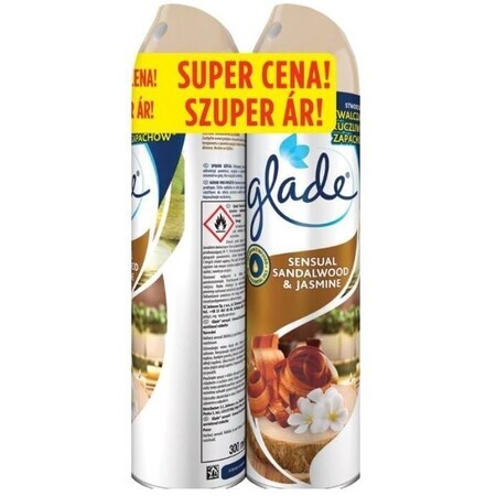 Glade Sandelhout & Jasmijn Luchtverfrisser 2 x 300 ml