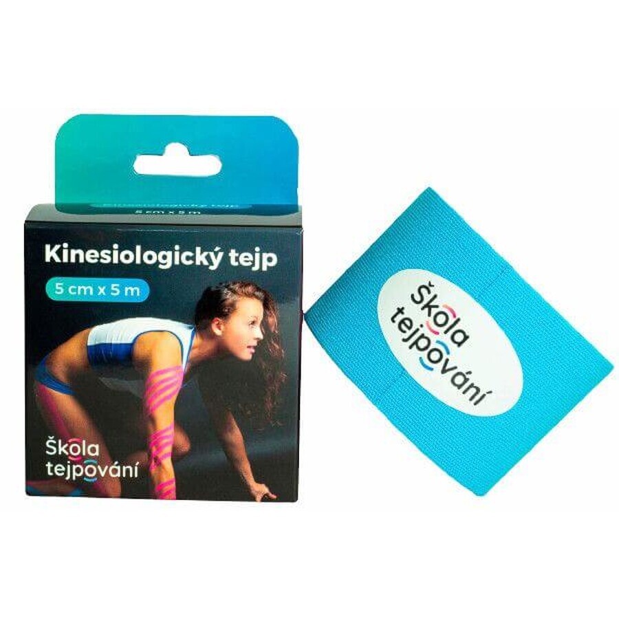 Taping School Kinesiologische tape, blauw 5 m