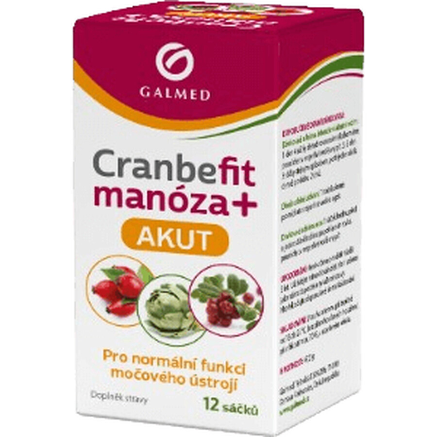 Galmed Cranbefit mannose+ AKUT 12 zakjes