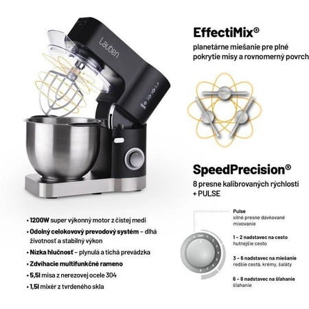 Procesador de alimentos Lauben Kitchen Machine 1200WT