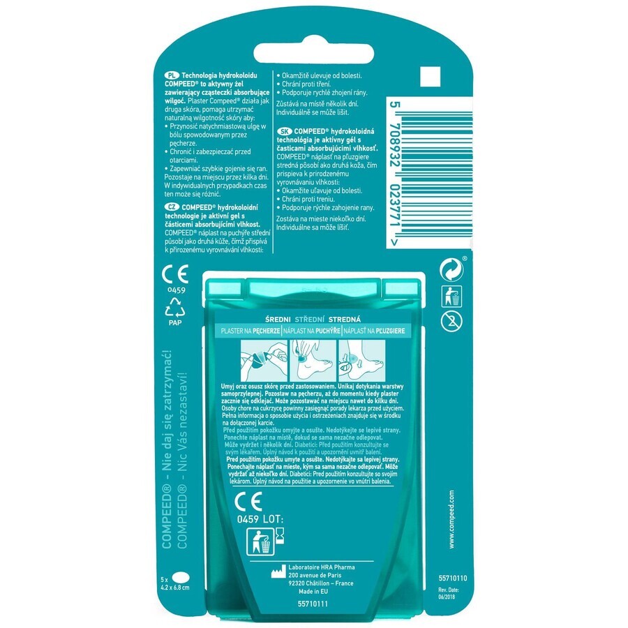 Compeed Plasture medium blister 5 stuks