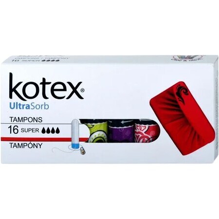 Kotex® UltraSorb Super Maandverband 16 stuks