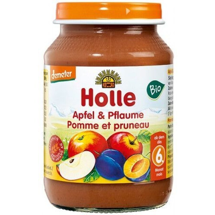 Holle biologische baby snack Appels en pruimen 190 g