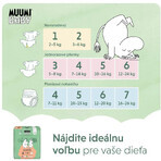 Muumi Baby 4 Maxi 7-14 kg, pachet lunar de scutece ecologice, 138 buc