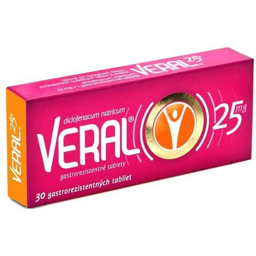 Veral pentru durere și inflamație 30 comprimate