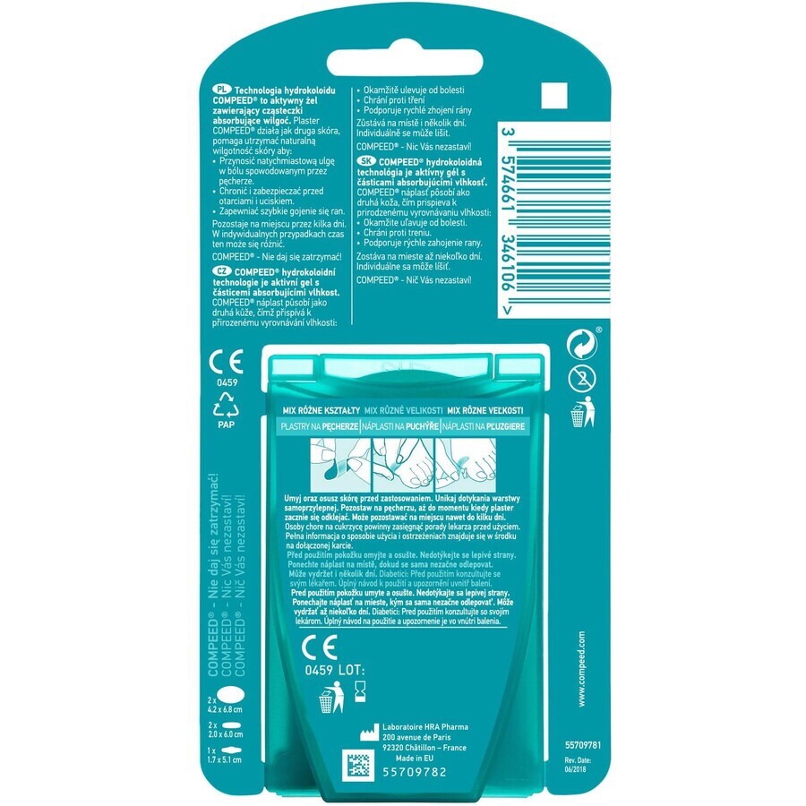 Compeed Blisterpleister mix 5 stuks