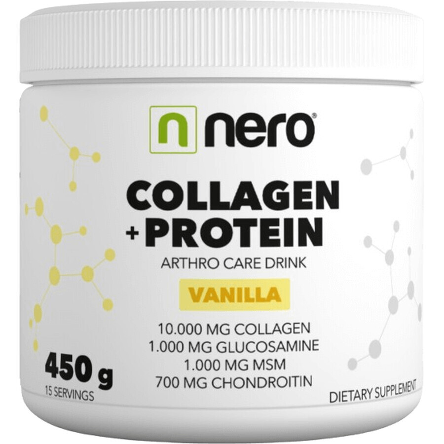 Zwarte COLLAGEN + PROTEIN Vanille 450 g