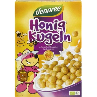 Crunchy balls with honey Eco, 250 gr, Dennree