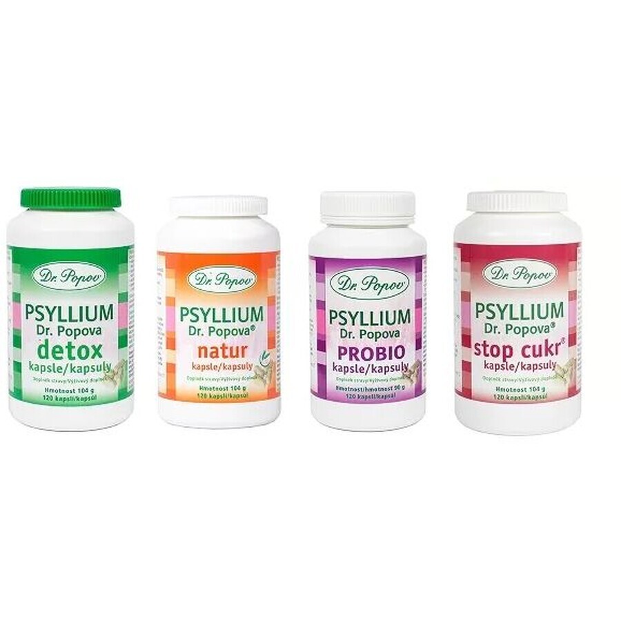 Dr.Popov Psyllium Digestie 120 capsules