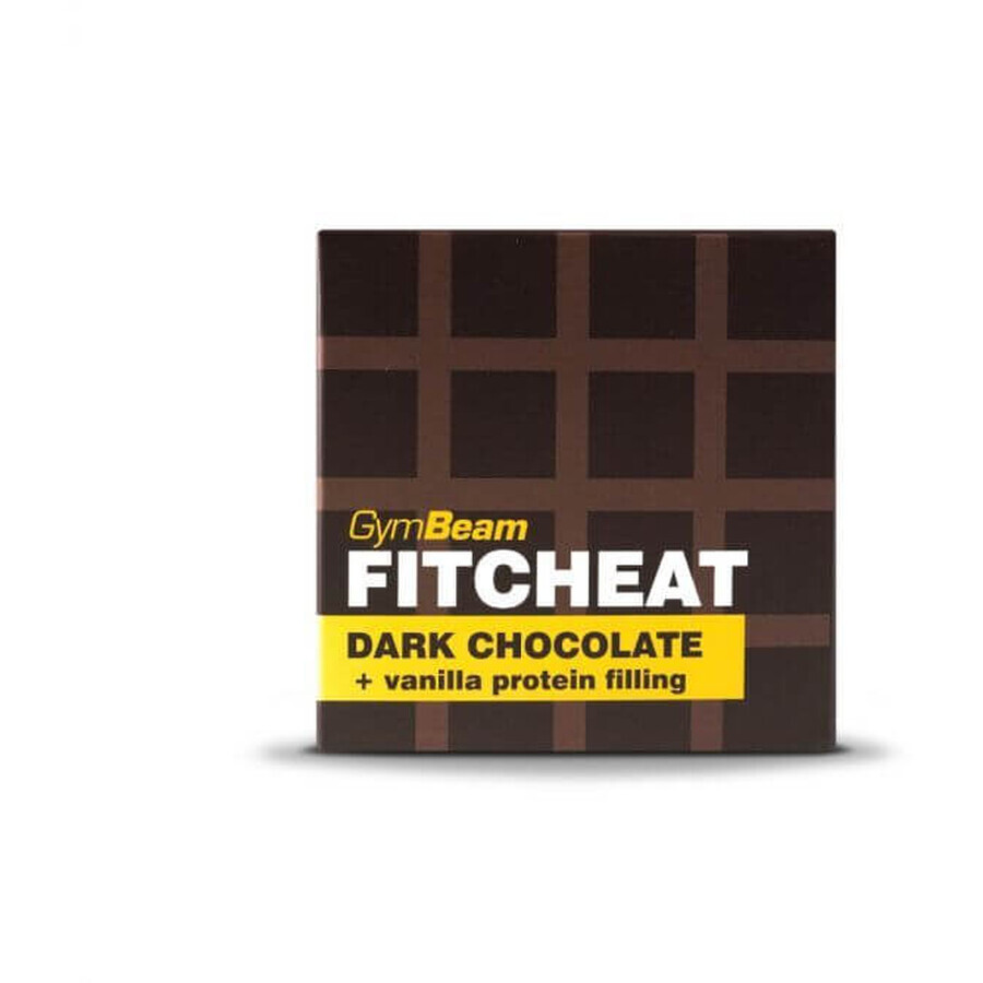 GymBeam Fitcheam Fitcheat Eiwit Chocolade Donkere Chocolade Vanille 90 g