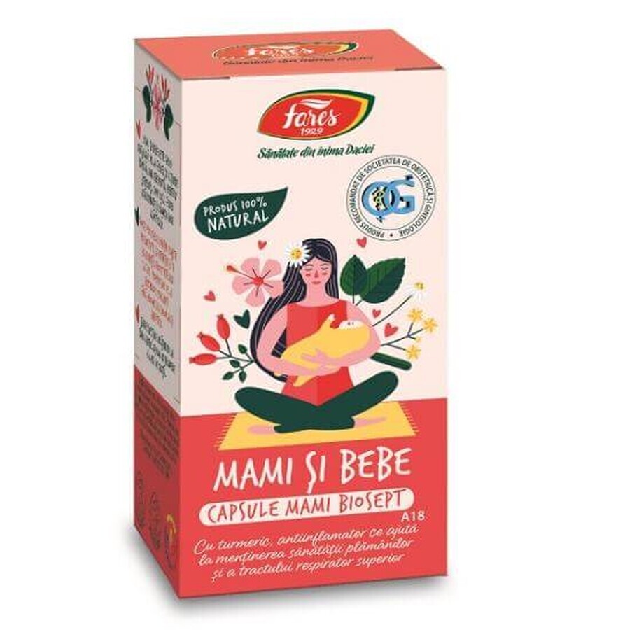 Biosept Mami si bebe A18, 30 capsule, Fares