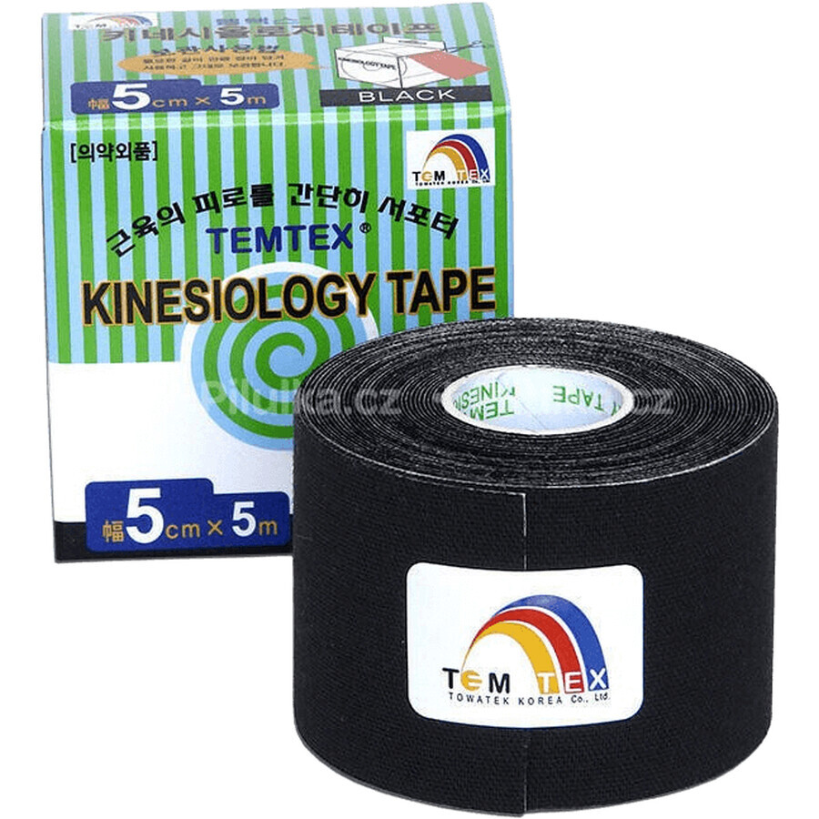 Temtex tape 5cm x 5m zwart