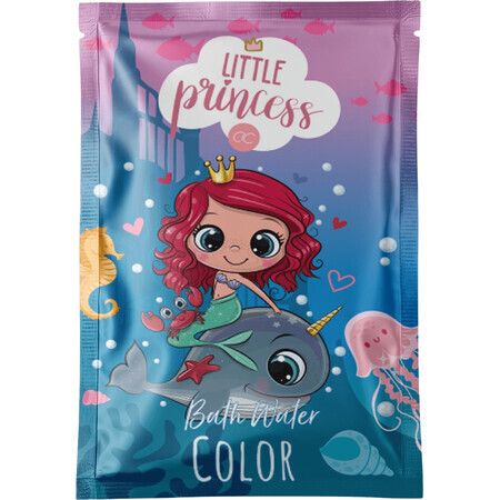 Accentra Gekleurd bad met kleurveranderend effect (blauw naar groen), Little Princess 80 g