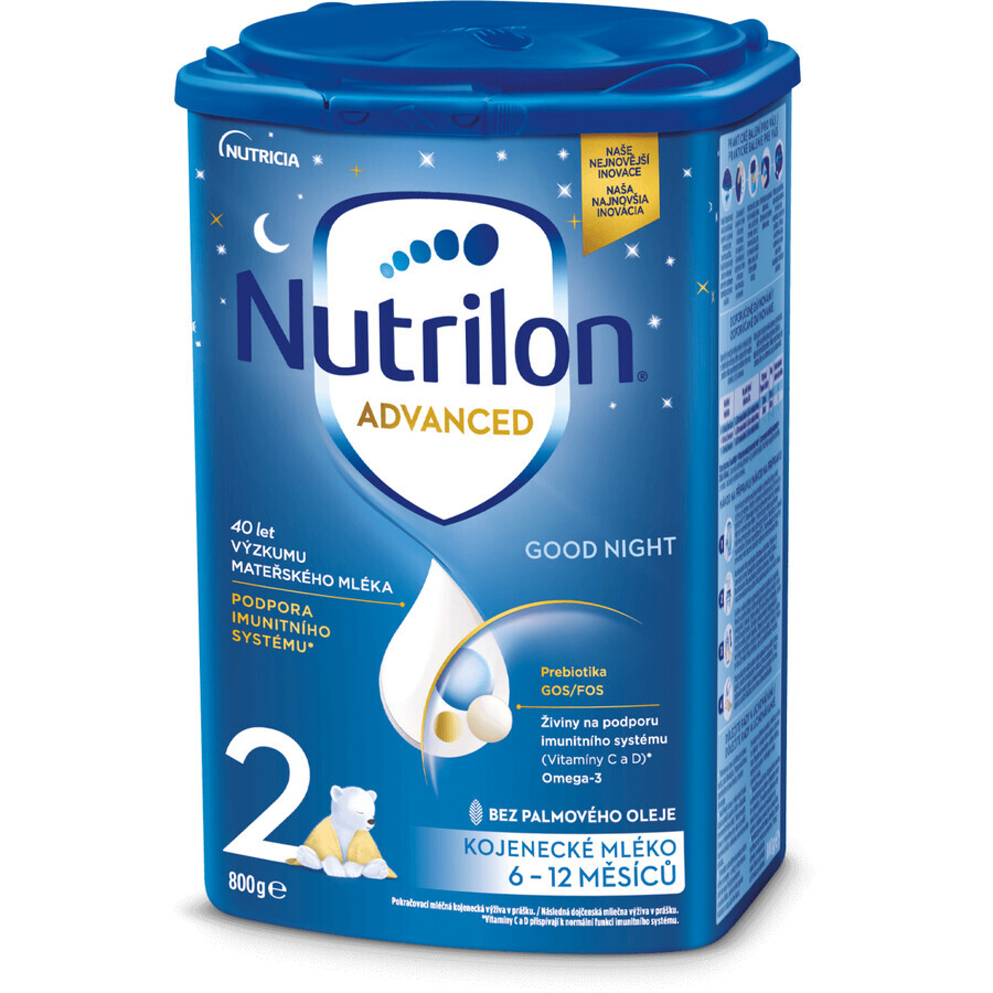 Nutrilon 2 Good Night follow-up formula milk powder for a good night's sleep. 6 x 800 g