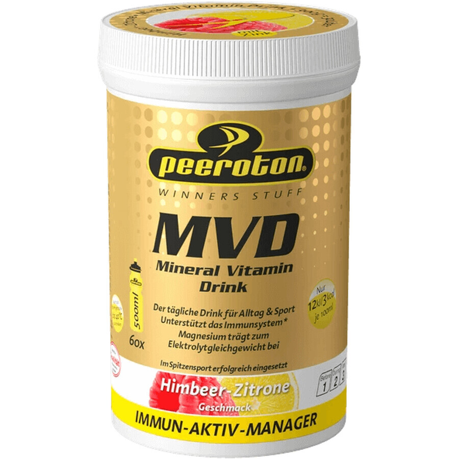 Peeroton MVD Mineral Vitamin Drink with raspberry and lemon flavor 300 g