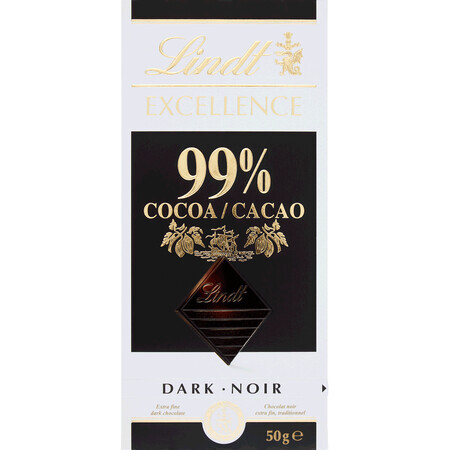 Lindt Excellence 99% warme chocolademelk 50 g