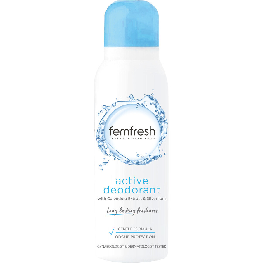 Femfresh Active intiemdeodorant met zilverionen, 125 ml