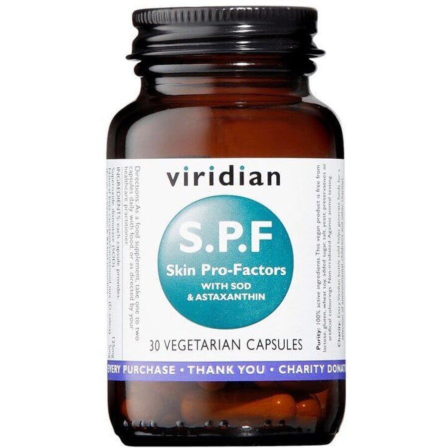 Viridian S.P.F Skin Pro Factor (Huid Ondersteunend Complex) 30 capsules