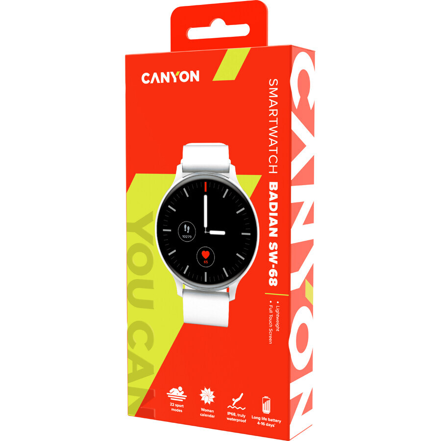 Canyon Badian Smartwatch Badian SW-68 zilver