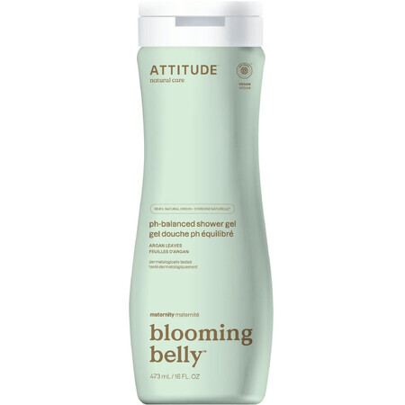 Attitude Blooming Belly Jabón corporal natural no sólo para embarazadas con argán 473 ml