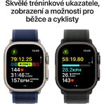 Apple Watch Ultra 2 (2024) 49 mm, zwart titanium met zwart oceaan horlogebandje