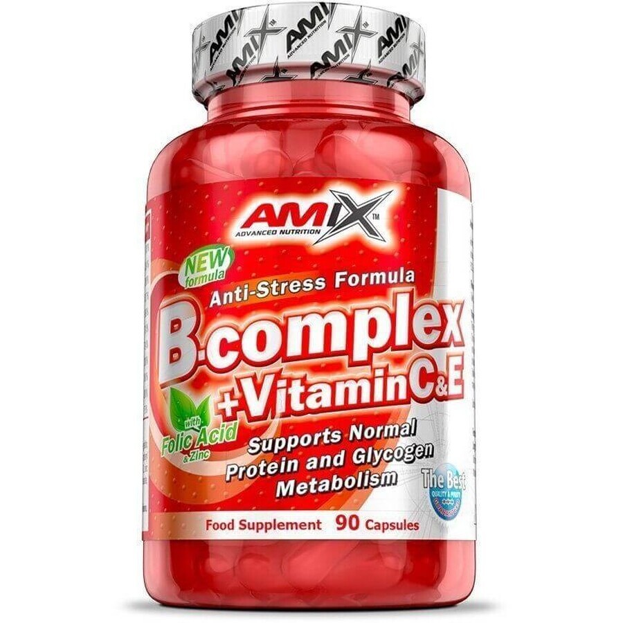 Amix B-Complex + vitamine C 90 capsules