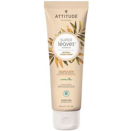 Attitude Super Leaves Detox, Glans en Volume Conditioner voor Fijn Haar 240 ml