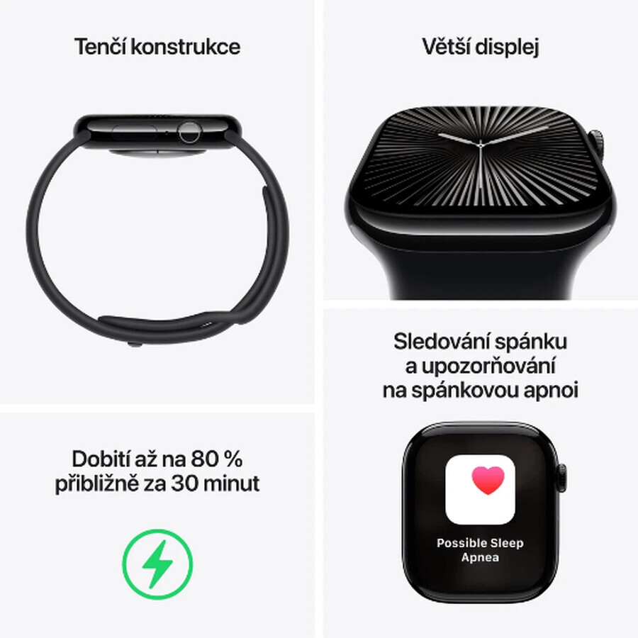 Apple Watch Series 10 GPS + Cellular 46 mm kast van natuurlijk titanium met natuurlijke Milanese lus - M/L