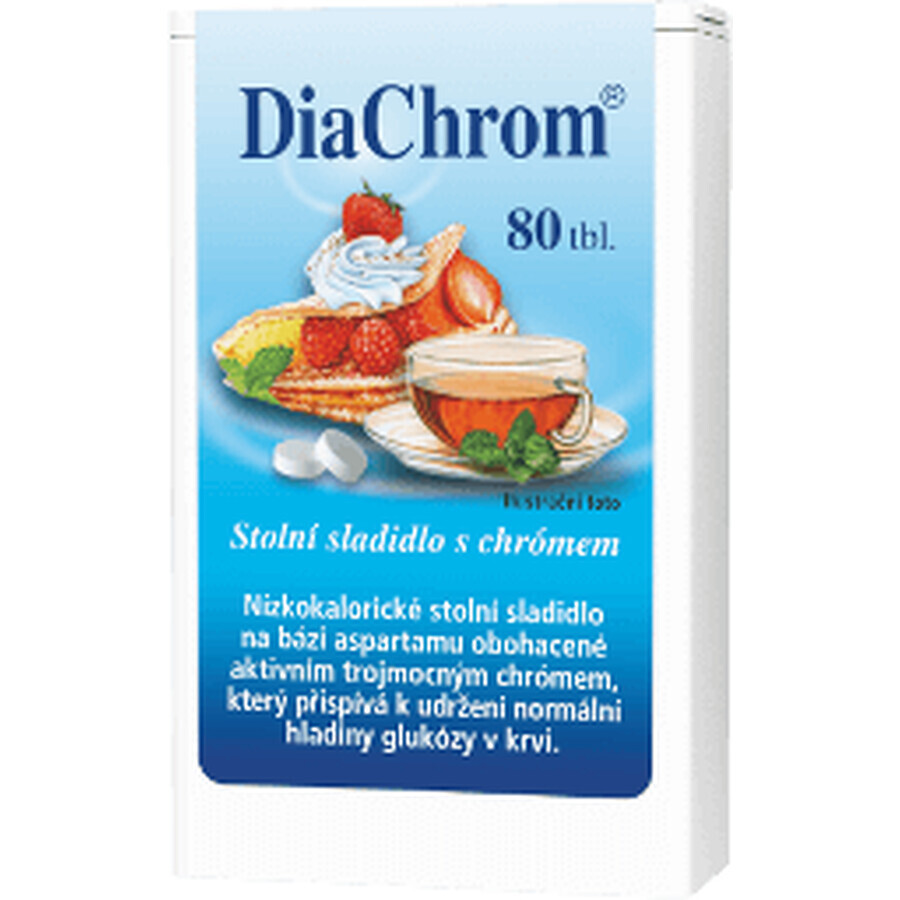 DiaChrom Caloriearme Zoetstof 80 stuks