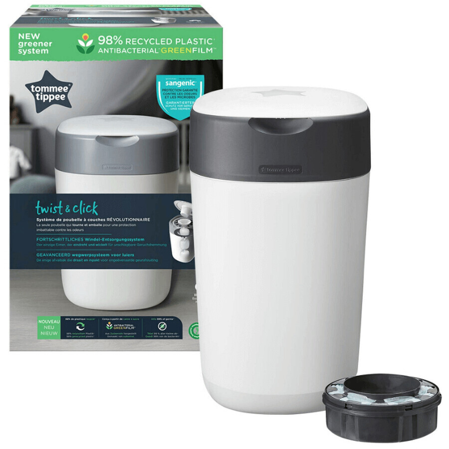 Tommee Tippee Twist & Click Luiermandje, wit