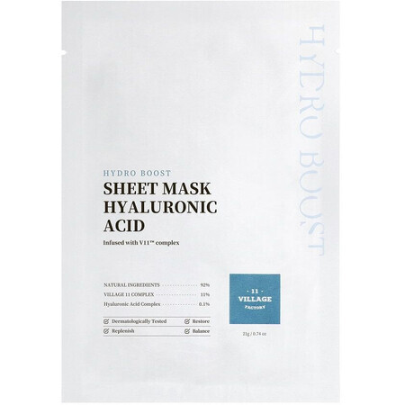 Village 11 Factory Hydro Boost Masker met Hyaluron 21 g