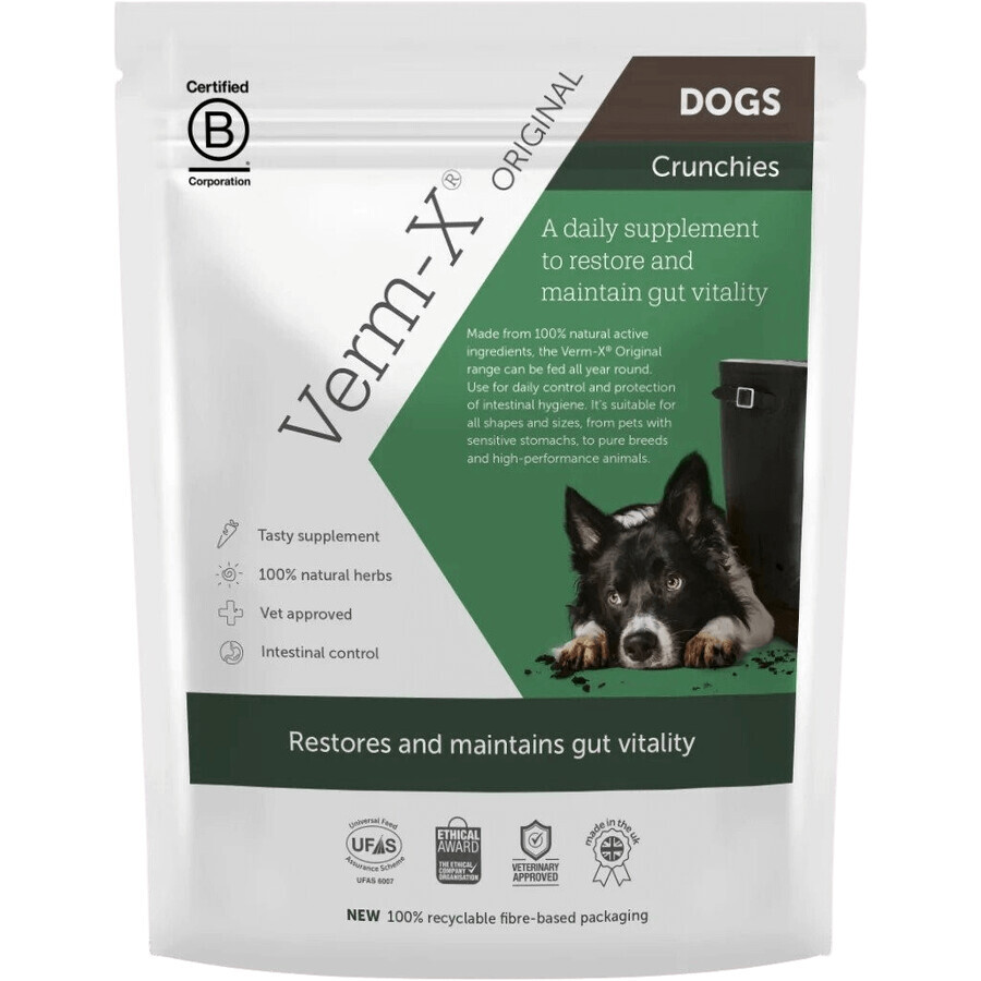 Verm-X Natuurlijke korrels tegen darmparasieten voor honden 100 g