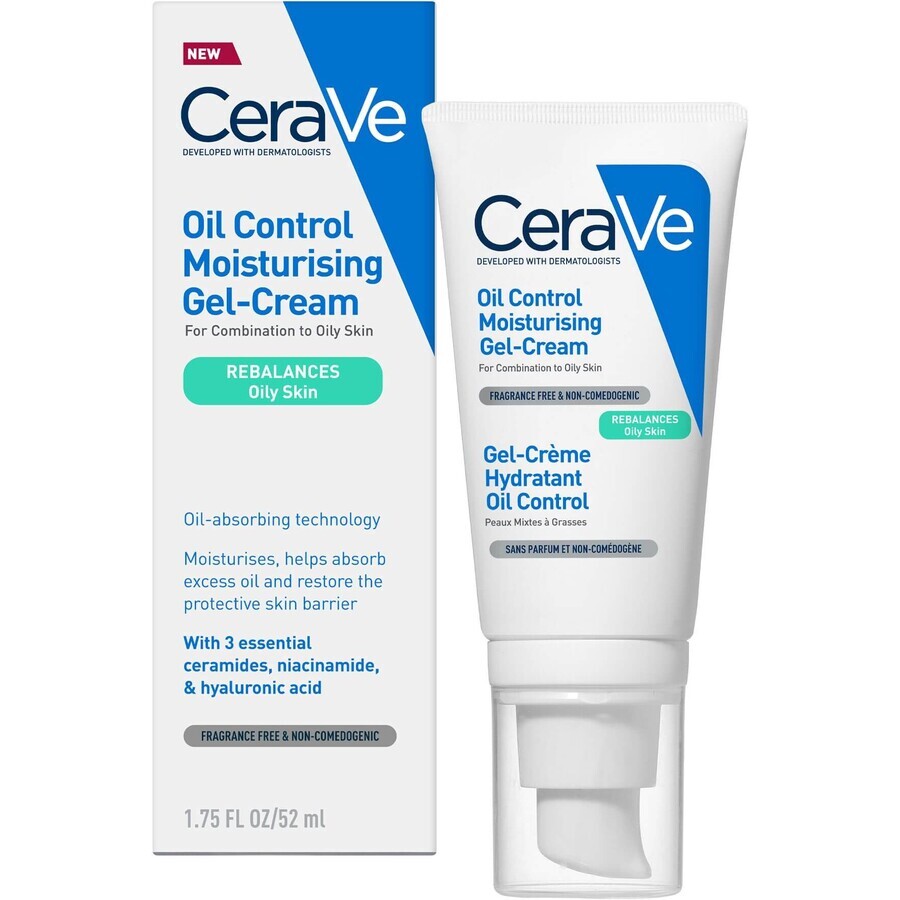 CeraVe hydraterende gel-crème voor gemengde tot vette huid 52 ml